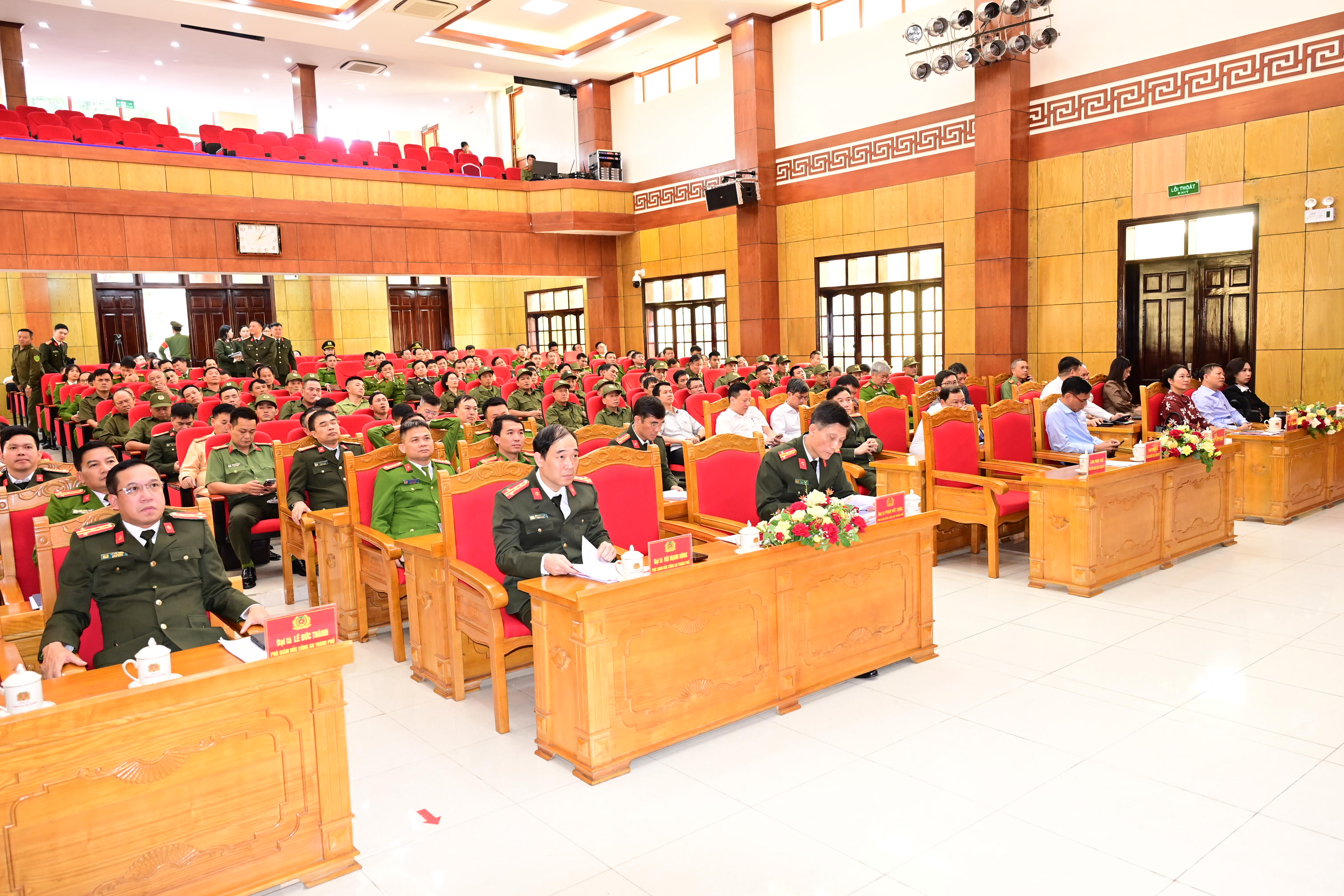 Hội nghị sơ kết 01 năm triển khai lực lượng tham gia bảo vệ an ninh trật tự ở cơ sở